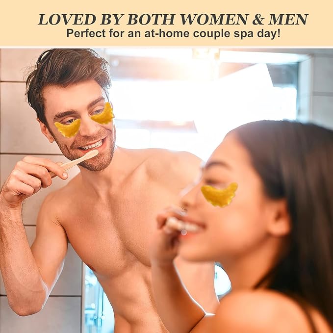 MOND'SUB Under Eye Mask - 6 Pairs Banana Crystal Eye Mask - Puffy Eyes & Dark Circles Treatments with Hyaluronic Acid, Reduce Under Eye Bags and Smooth Wrinkles, Brighten Complexion