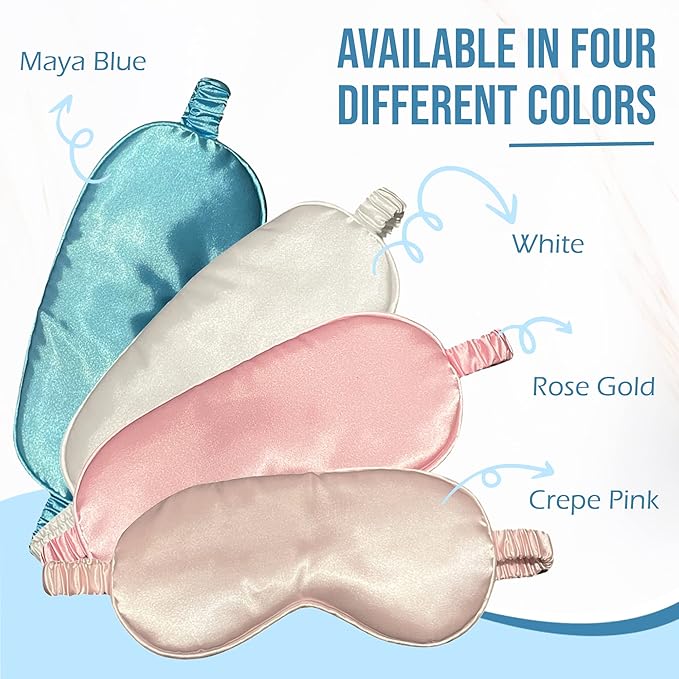 Le Luxe Silk Sleep Mask (Luxury Silk Sleep Mask, Made with 100% Real Natural Pure Silk Eye - Eye Cover - Eye Mask - Anti Aging - Skin Care - Ultra Soft - Light & Comfy (Pink)