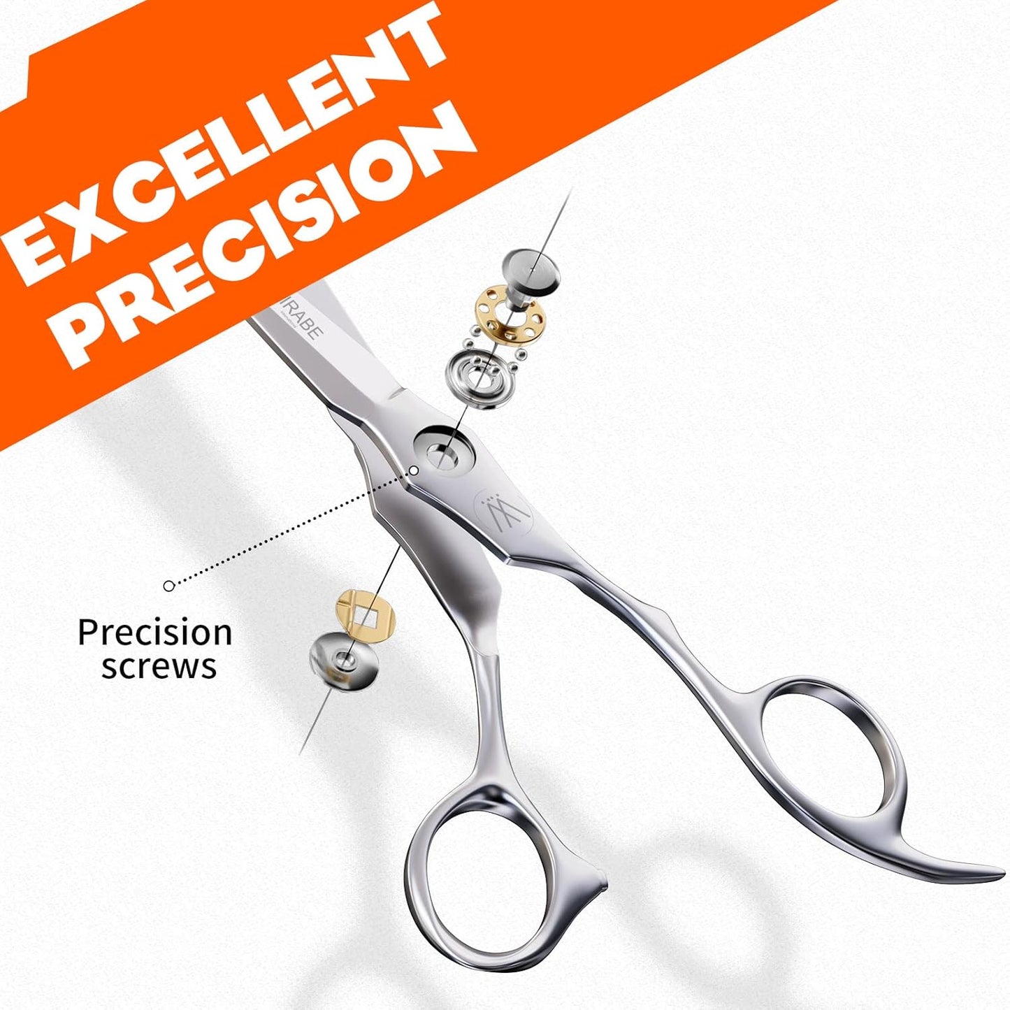 Sirabe HIGH-END Professional Hair Thinning Shears Barber Hair Cutting Texturizing Teeth Scissors with Case, Ultra 440C Sharp Blades for Salon Home Hairdressing