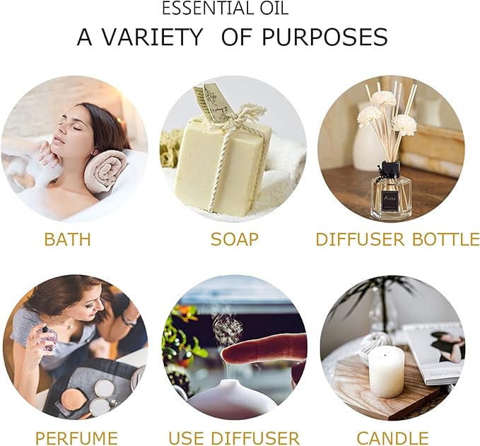 Premium Essential Oils Set, Pure Aromatherapy Oils Gift Set -15 Pack/5ml for Relaxation, Diffuser, Humidifier, Home, Office, Yoga