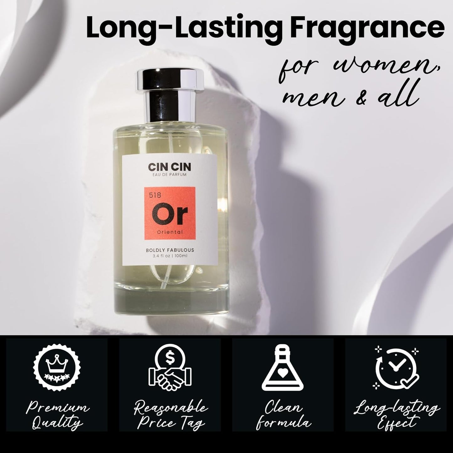 Cin Cin La Grande - Oriental 540 Eau de Parfum 100ml Inspired by M.F.K B.accarat R.ouge 5.40 Perfume for Women and Men - Long-Lasting Fragrance, Paraben-Free, Concentrated & Luxury Scented EDP