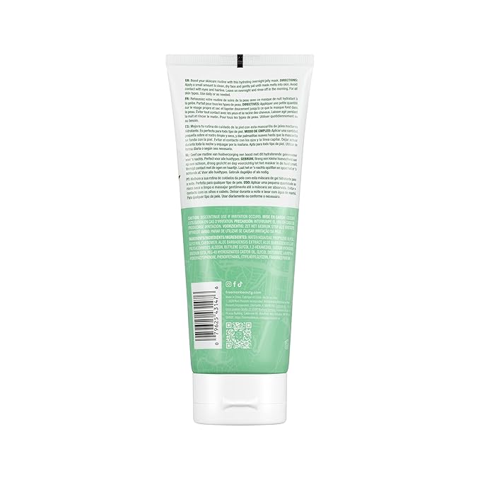 Freeman Exotic Blends Hydrating Australian Aloe Jelly Facial Mask Tube, 6 fl.oz./ 175 mL Tube