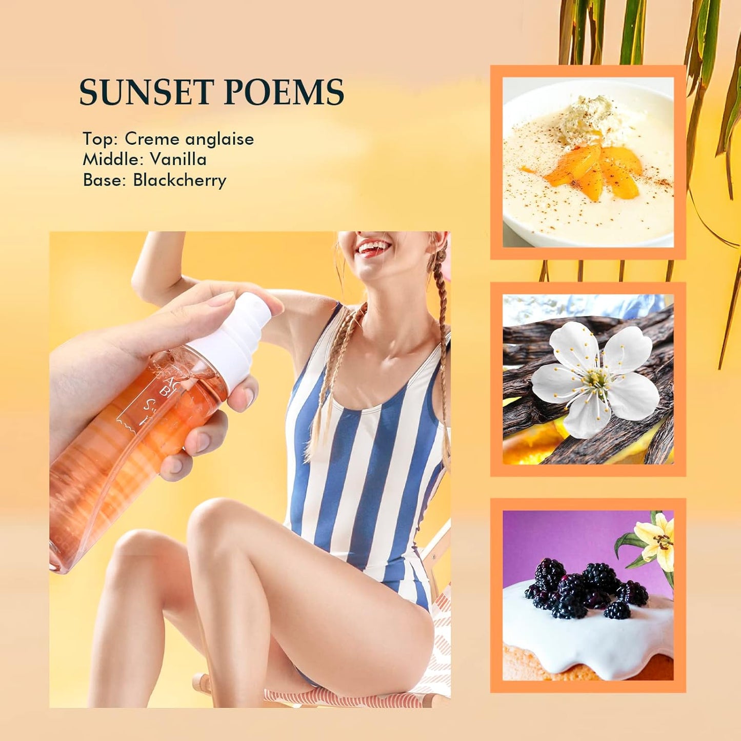 Womens Body Spray, Fragrance Mist Gift Set, Body Spray for Women, Pack of 3, Each 3.4 Fl Oz, Total 10.2 Fl Oz, Dreams