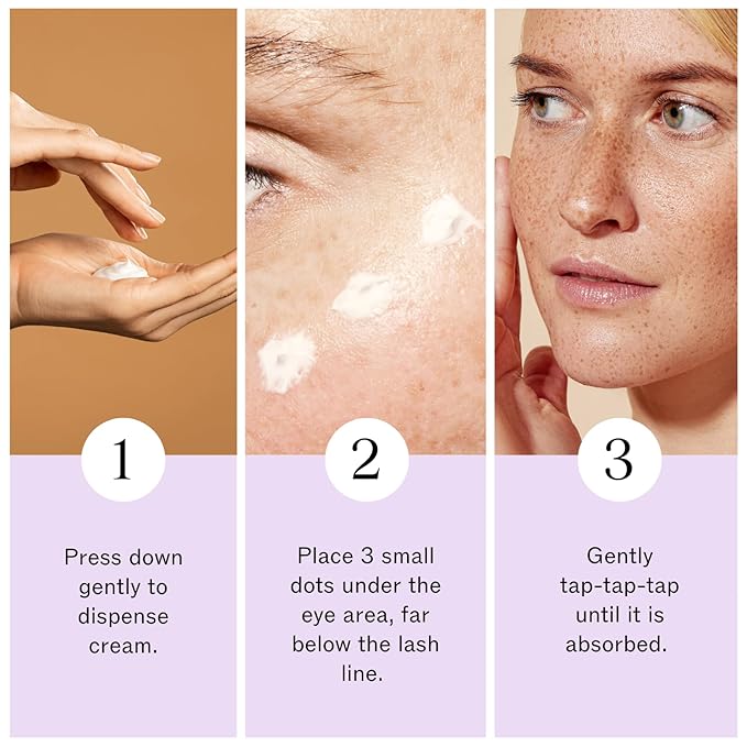 LilyAna Naturals Eye Cream for Dark Circles and Puffiness, Under Eye Cream for Wrinkles and Bags, Anti Aging Cream helps Improve Dryness; for Sensitive Skin 0.5 oz