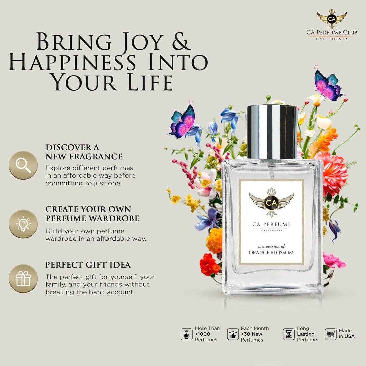 CA Perfume Impression of Velvet Orchid for Women Amber Floral Fragrance Long Lasting Perfumes for Women Eau De Parfum 1.7 Fl Oz 50ml