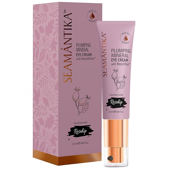PLUMPING MINERAL EYE CREAM - Firming, Lifting, & Smoothing Formula, Eye Cream Anti-Aging - Quick Absorbing & Rich Moisture Finish, Beautifeye Concentrate for Dry & Wrinkled Skin - 25 ml