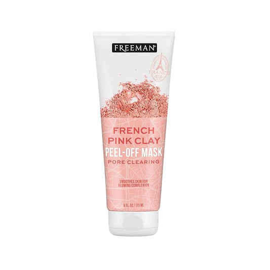 Freeman Exotic Blends Pore Clearing French Pink Clay Peel Off Facial Mask, 6 fl.oz./175 mL Tube