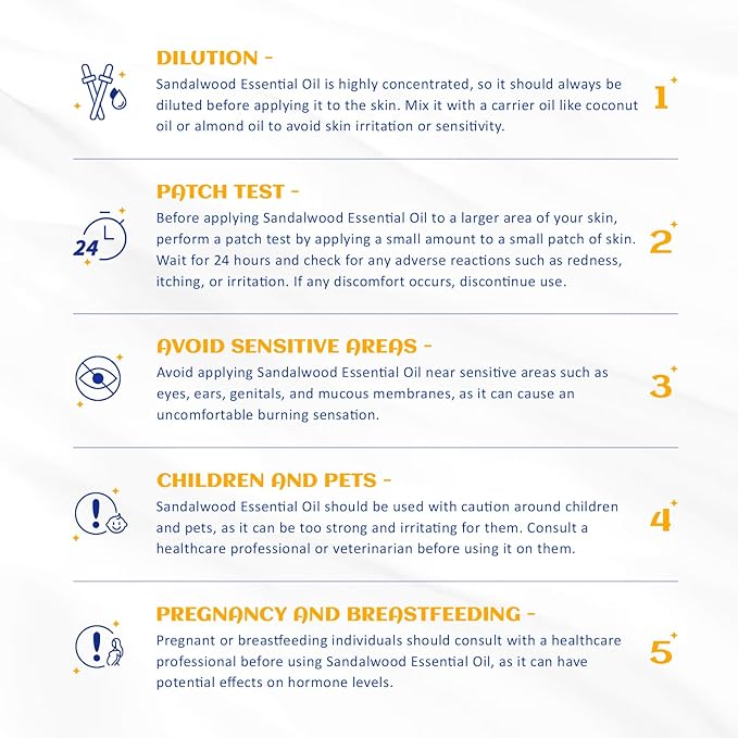 HIQILI Sandalwood Essential Oils 1 Fl Oz, 100% Pure Natural Therapeutic Grade for Skin, Diffuser, Perfume, Candle Soap Making, Includes Premium Quality Glass Dropper