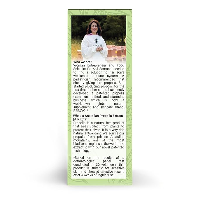 BEE and YOU Acne Treatment with Salicylic Acid, Bee Venom and 100% Natural Propolis Extract Acne Serum for Face and Body to Control and Clear Breakouts |1 Ounce