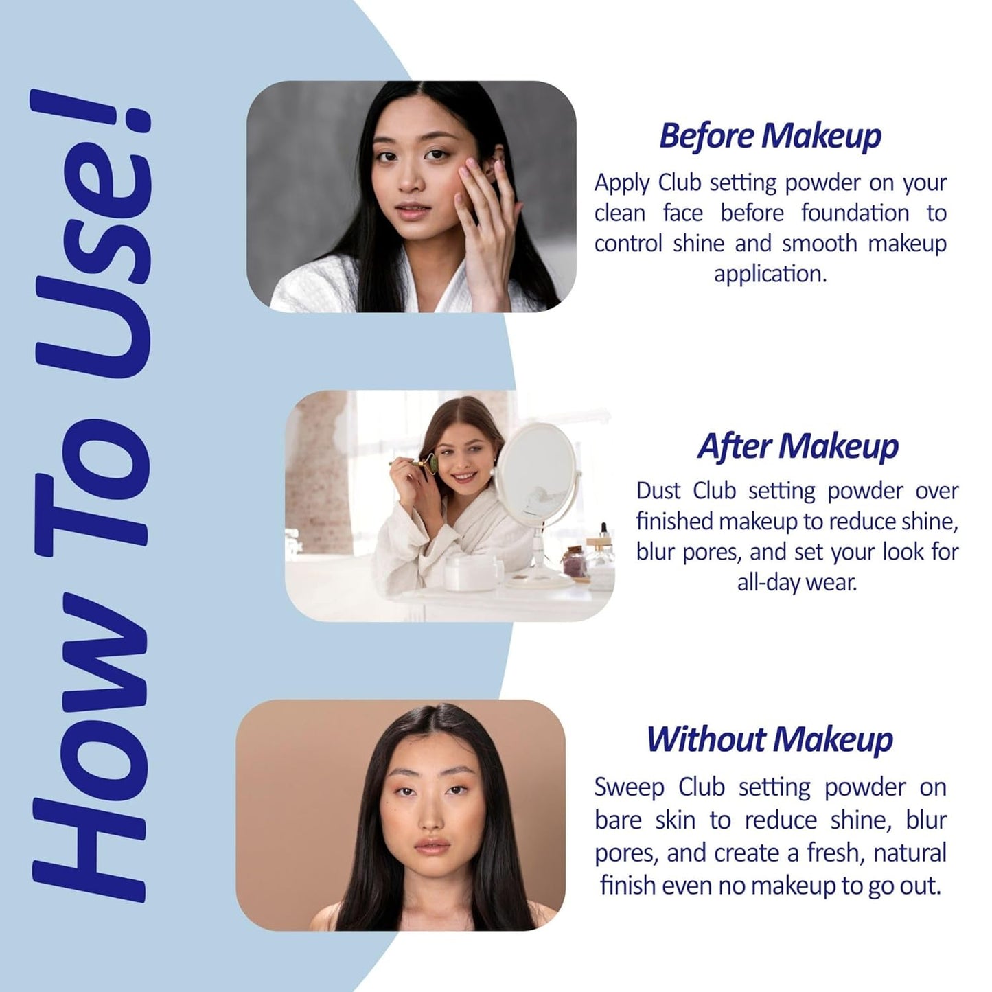 Club Suppin Translucent Setting Powder & Hydrating BB Cream for Women, Translucent Pressed Powder & Organic BB Cream Foundation with Shea Butter, Planted Protein & Collagen by Japanese Skincare