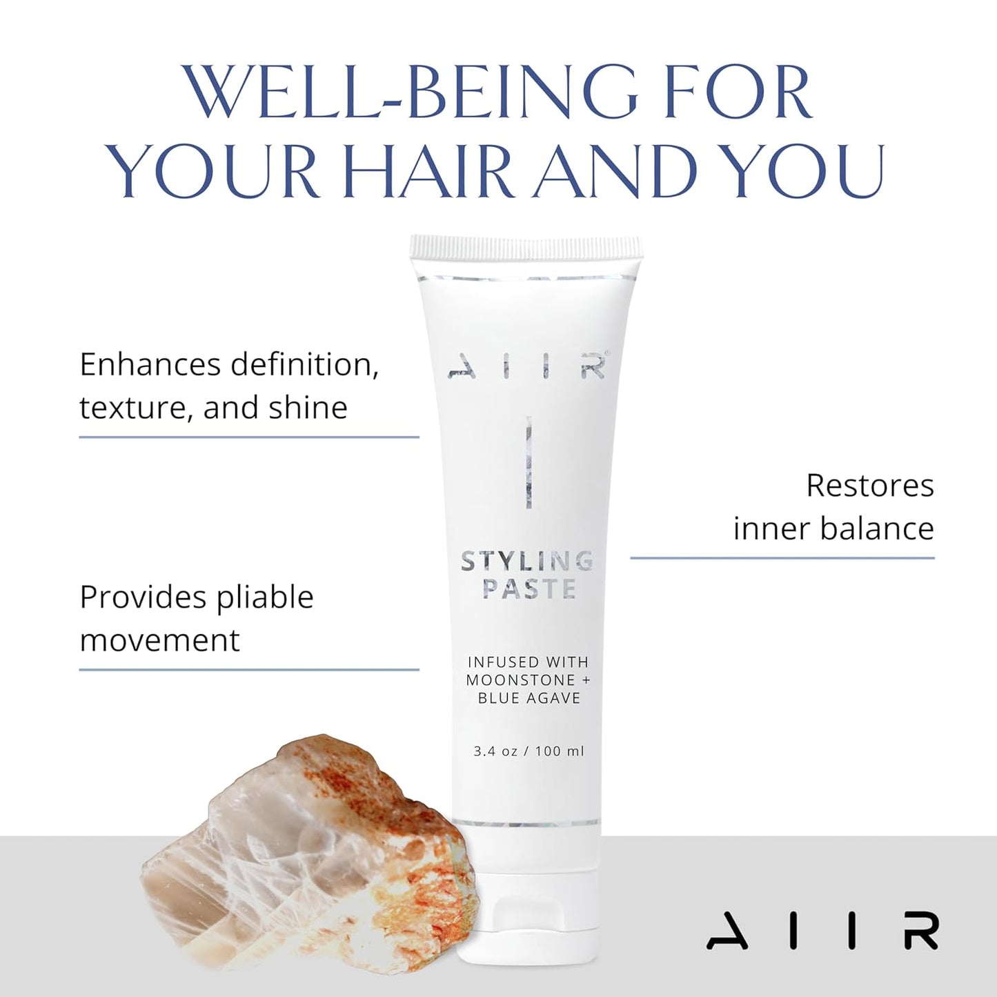 AIIR Styling Hair Paste - Styling Cream for Enhanced Hair Shine - Hair Texturizer and Texture Paste for Hair Styling - Hair Treatment and Hair Styling Products - Hair Styling Cream