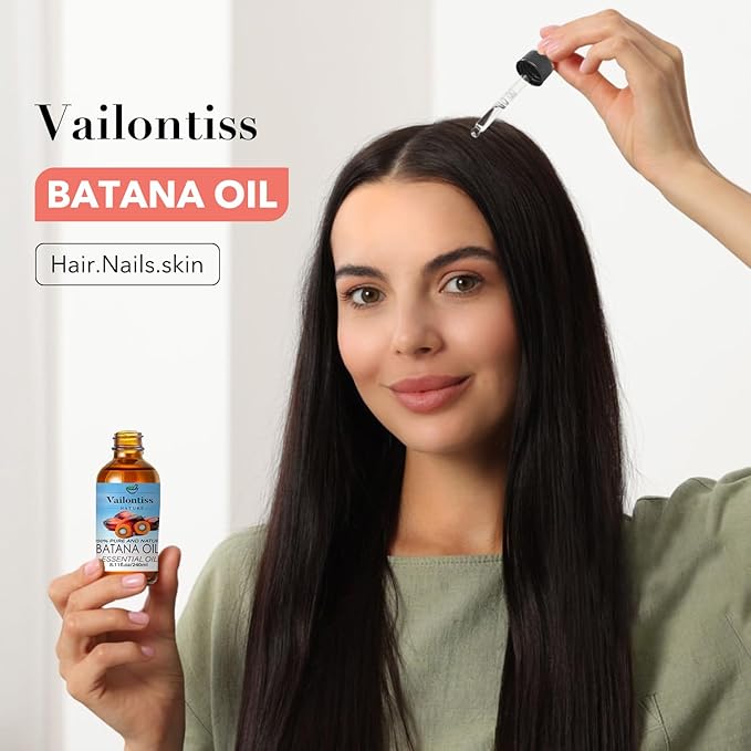 Batana Oil, Batana Oil for Hair Growth, Strengthens Hair, Massages Skin, Suitable for All Hair Types and Skin Types (Batana Oil, 8 Fl Oz)