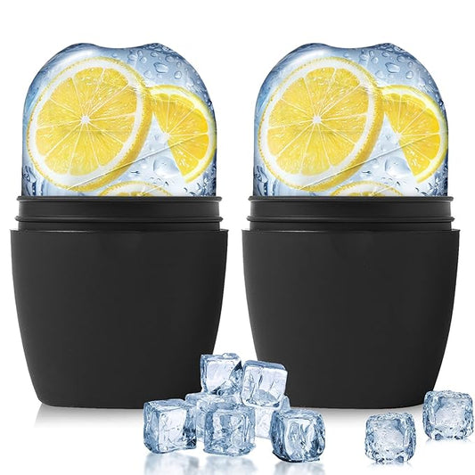 2Pack Ice Face Roller, Silicone Ice Roller for Face to Tighten and Lift Skin, for Face & Eye Puffiness Relief, Reusable Facial Mold for Neck to Enhance Natural Glow, Skin Care for Women Beauty