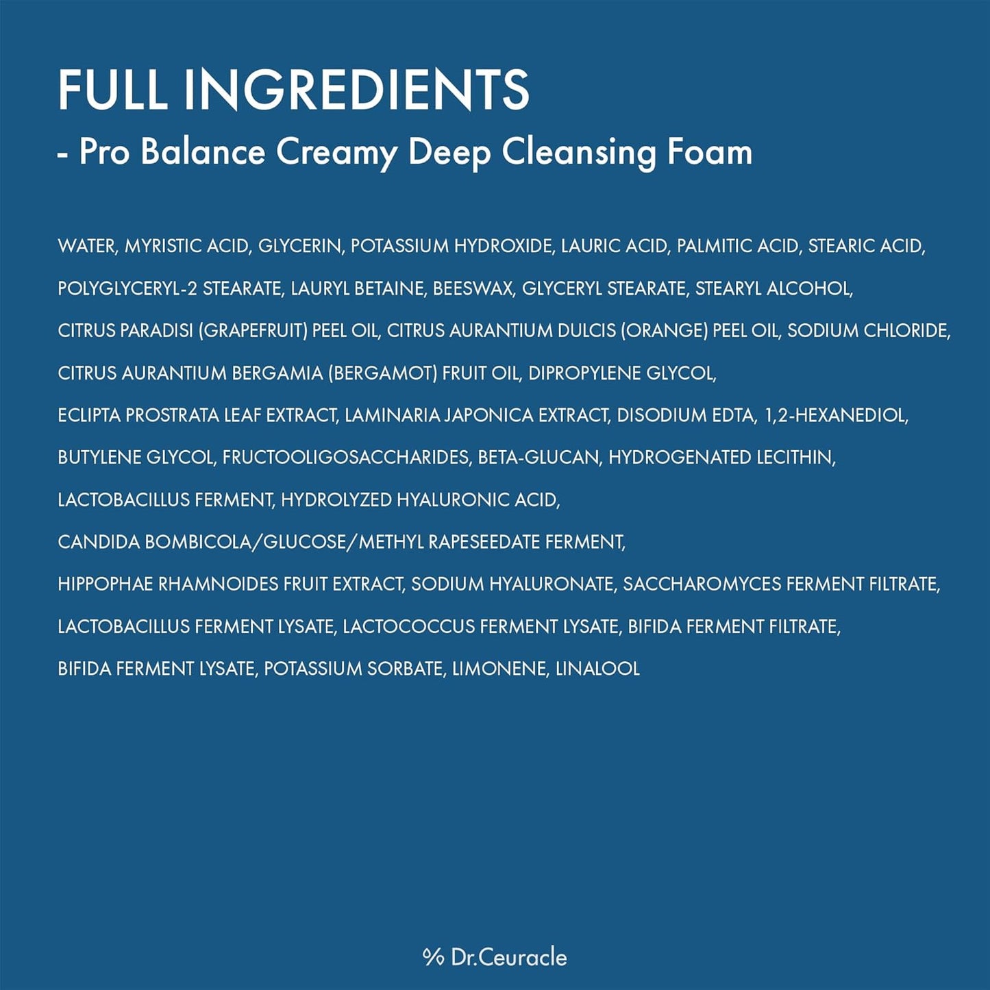 Dr.Ceuracle Pro Balance Creamy Deep Cleansing Foam - Korean Daily Hydrating Facial Wash, Oil & Moisture Balance Cleanser (150 ml / 5.07 fl. oz.)