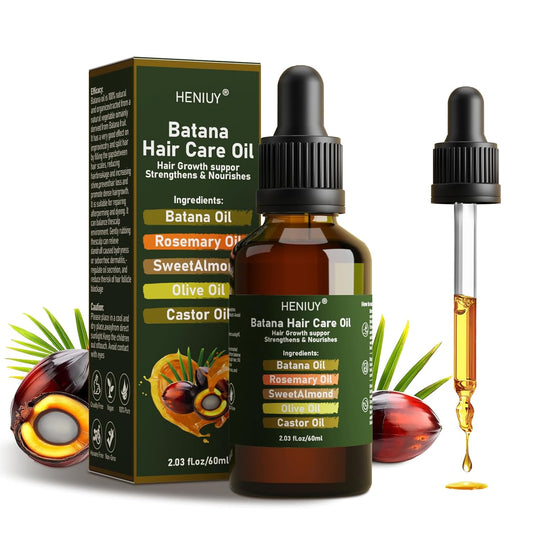Battana Hair Care Oil – 2Fl Oz Natural Rosemary & Sweet Almond Oil Blend for Hair Growth & Repair – Organic, Vegan, Cruelty-Free – Lightweight, Non-Greasy Formula for Women & Men