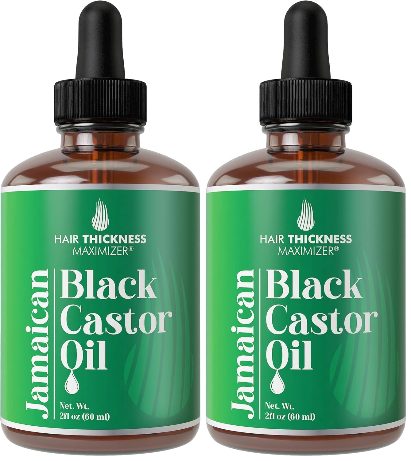 Jamaican Black Castor Oil for Hair Growth. Strengthens & Hydrates Thinning, Dry Hair for a Healthier-Looking Scalp. For Women & Men – Vegan & Unscented 2oz Serum (Pack of 2)