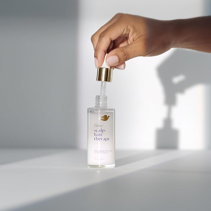 Dove Scalp + Hair Therapy Density Boost Serum Fullness Restore Visibly Thicker Hair In As Soon As 30 Days, Hydrating & Fast-Absorbing, Instantly Relieves Dry Scalp 2 Fl oz