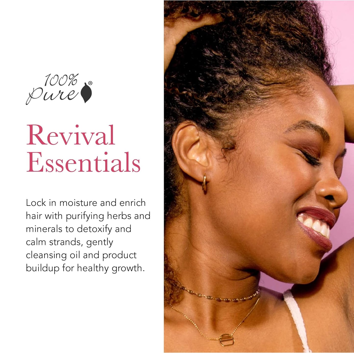 100% PURE Burdock & Neem Healthy Scalp Clarifying Shampoo Moisturizing Detox with Rose Hydrosol Replenishing Cleanser for Dry, Itchy, Flaky Scalp for Women & Men - 8 Fl Oz