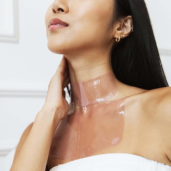 Karuna Skin - COLLAGEN Decollete & Neck Hydrogel Mask, 2-Piece Deeply Moisturizing Wrinkle Patches, Age-Defying, Hydrating & Rejuvenating, Targets Fine Lines & Wrinkles, 1 Pack