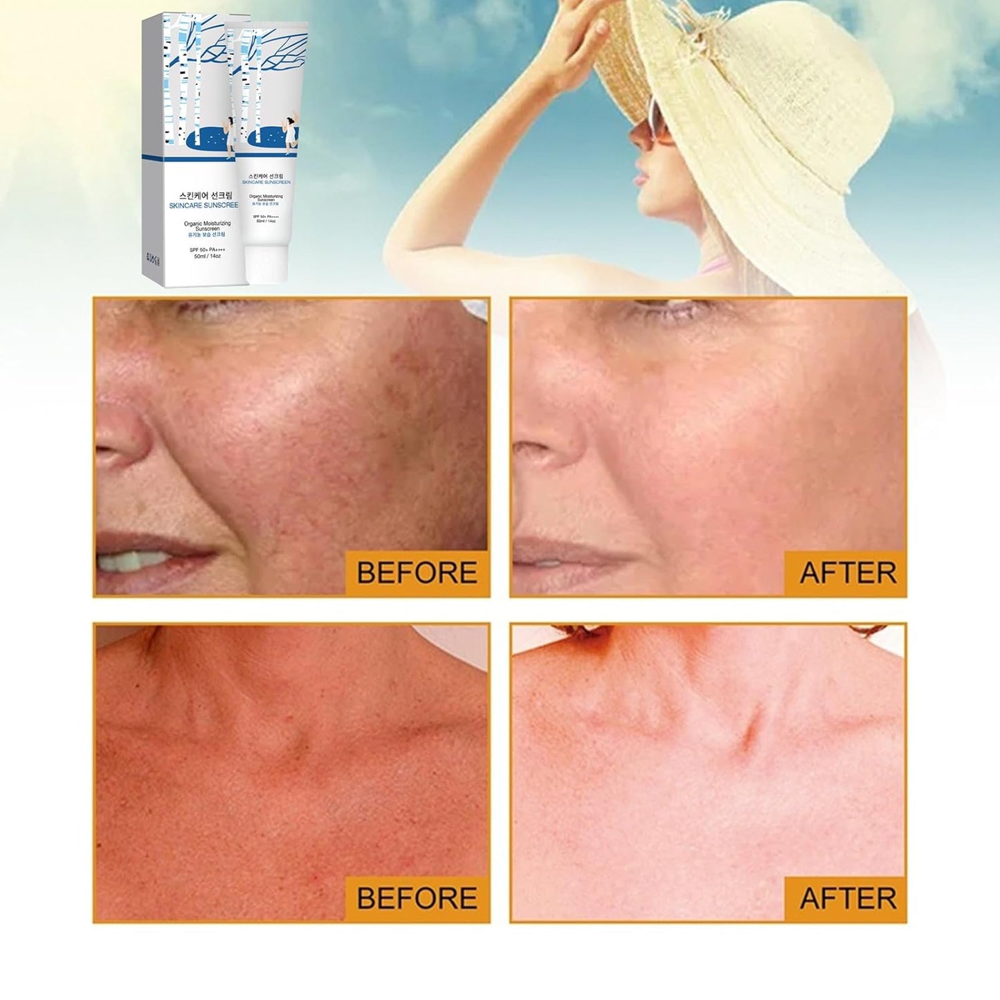 Relief Sun Sunscreen SPF 50+ PA++++ - Birch Juice Moisturizing Sun Cream - Sunscreen for Face No White Cast - Hydrating, Skin Care for All Type (2)