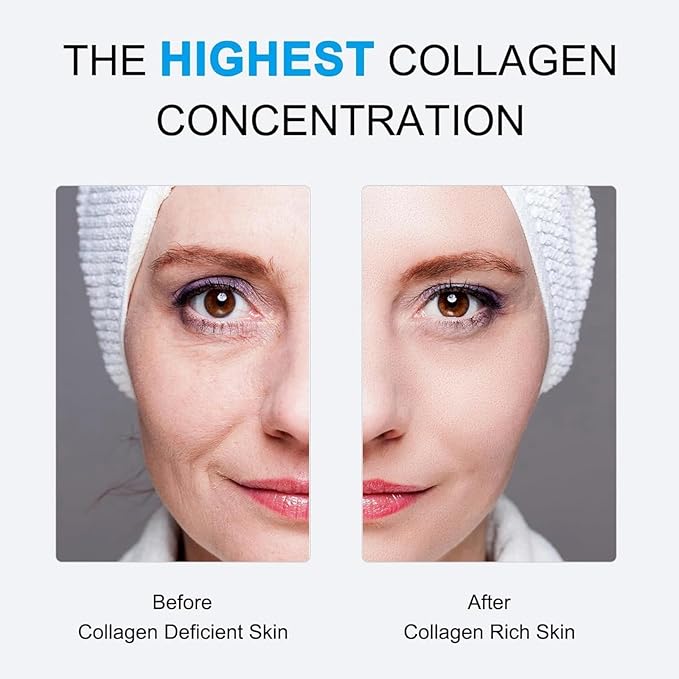 Deep Collagen Anti Wrinkle Lifting Mask,Moisturizing Overnight Collagen Face Mask,Facial Sheet Mask with Low Molecular Weight Collagen,Lifting,Firming,Easily Absorbed Overnight Hydration Mask-36gx4pcs