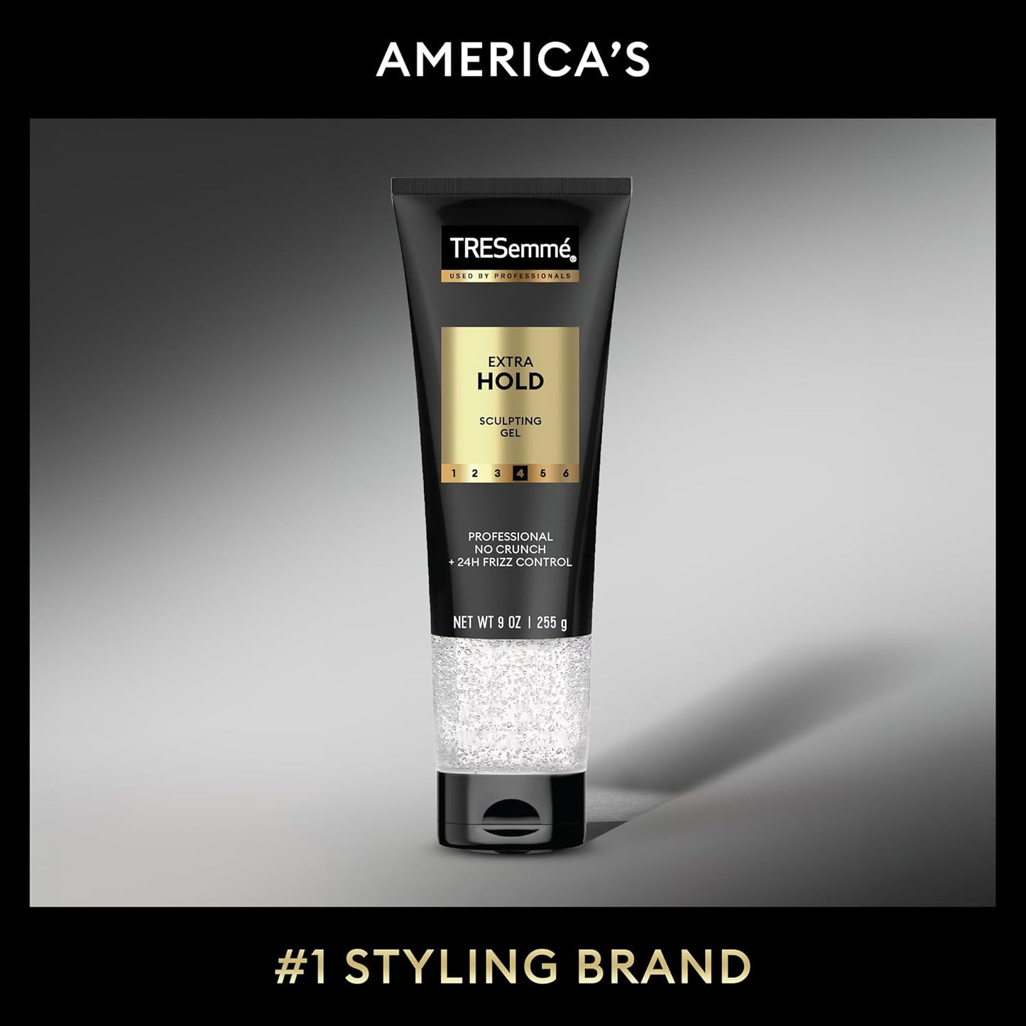 TRESemmé Extra Hold Hair Gel Pack of 6 Alcohol-Free for 24-Hour Frizz Control and Humidity Protection 9 oz