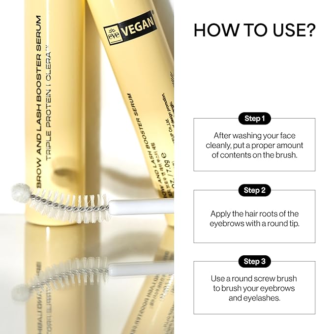 ENTROPY MAKEUP Brow & Lash Enhance Boost Serum - Eyelash Growth Serum for Fuller Lashes & Brows, Biotin & Madecassoside Nourishment, Visible Results in 14 Days, Vegan & Cruelty-Free, #Clear, 0.63 Oz