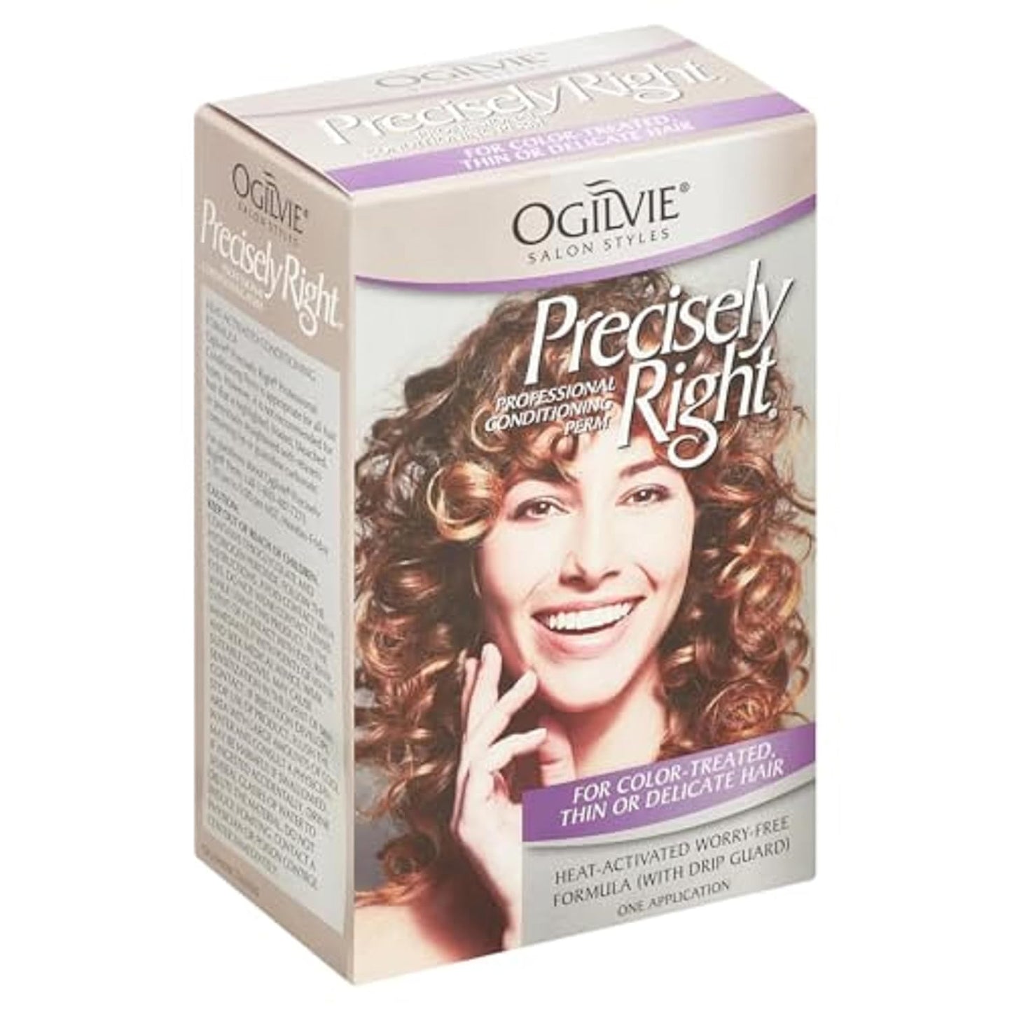 Ogilvie Salon Styles Precisely Right Professional Conditioning Perm Kit - Ideal for Color-Treated, Thin, or Delicate Hair - 1 Application