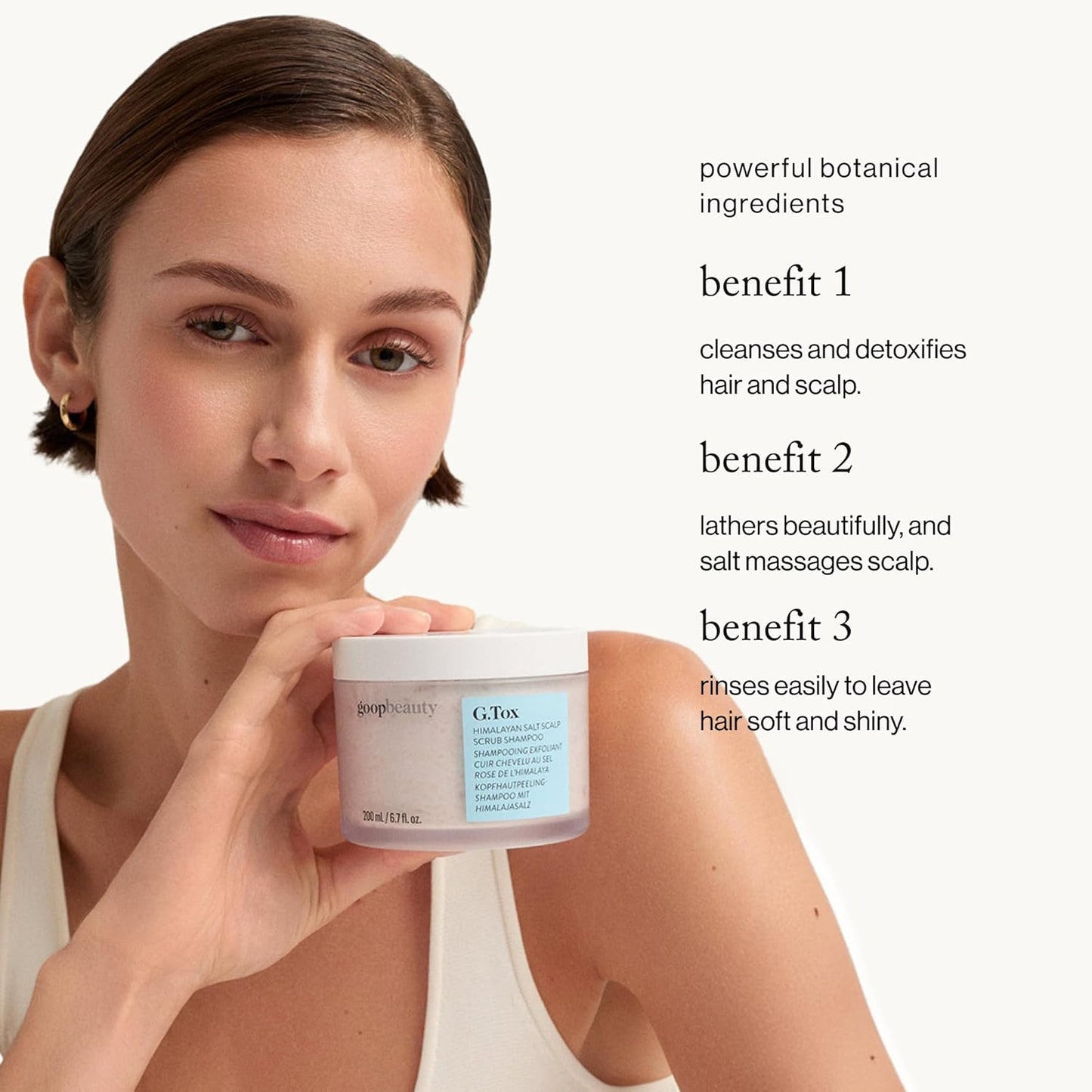 goop Beauty Scalp Scrub Shampoo | Exfoliator to Dexofiy & Purify | Himalayan Salt & Rosehip Oil | Cleanses Hair of Product Buildup | 6.7 fl oz