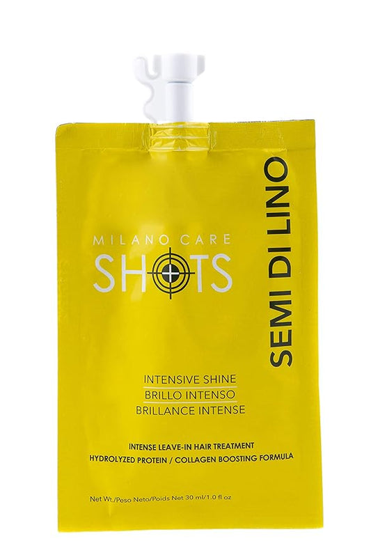 Shots – Intensive Shine Keratin Mask – Nourishing Collagen Hair Treatment with Biotin – Hydrating Deep Conditioner for Dry or Damaged Hair – Leave-In Protein Mask, 2x1 fl oz Packet