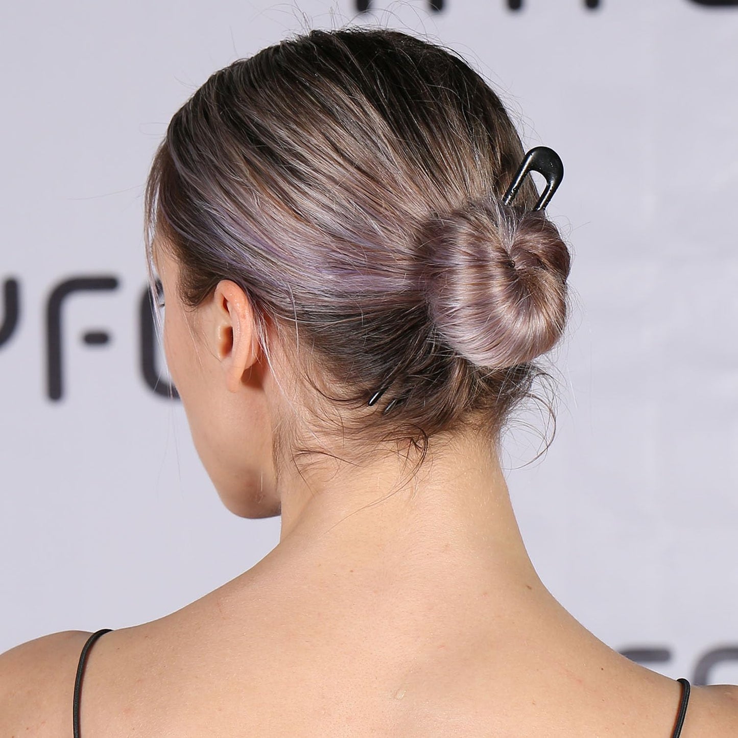 French Hair Pins Metal Hair Forks U Shaped Long Chignon 2 Prong Sticks for Women Hair Accessories (Black, Gold, Silver) 3Pcs