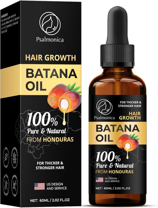 Hair Growth Serum: Rosemary Batana Castor Oil Rice Water Biotin Hair Oils for Hair Growth - Hair Growth Thickening Product - Hair Loss Treatments for Women Men(1.99fl oz)
