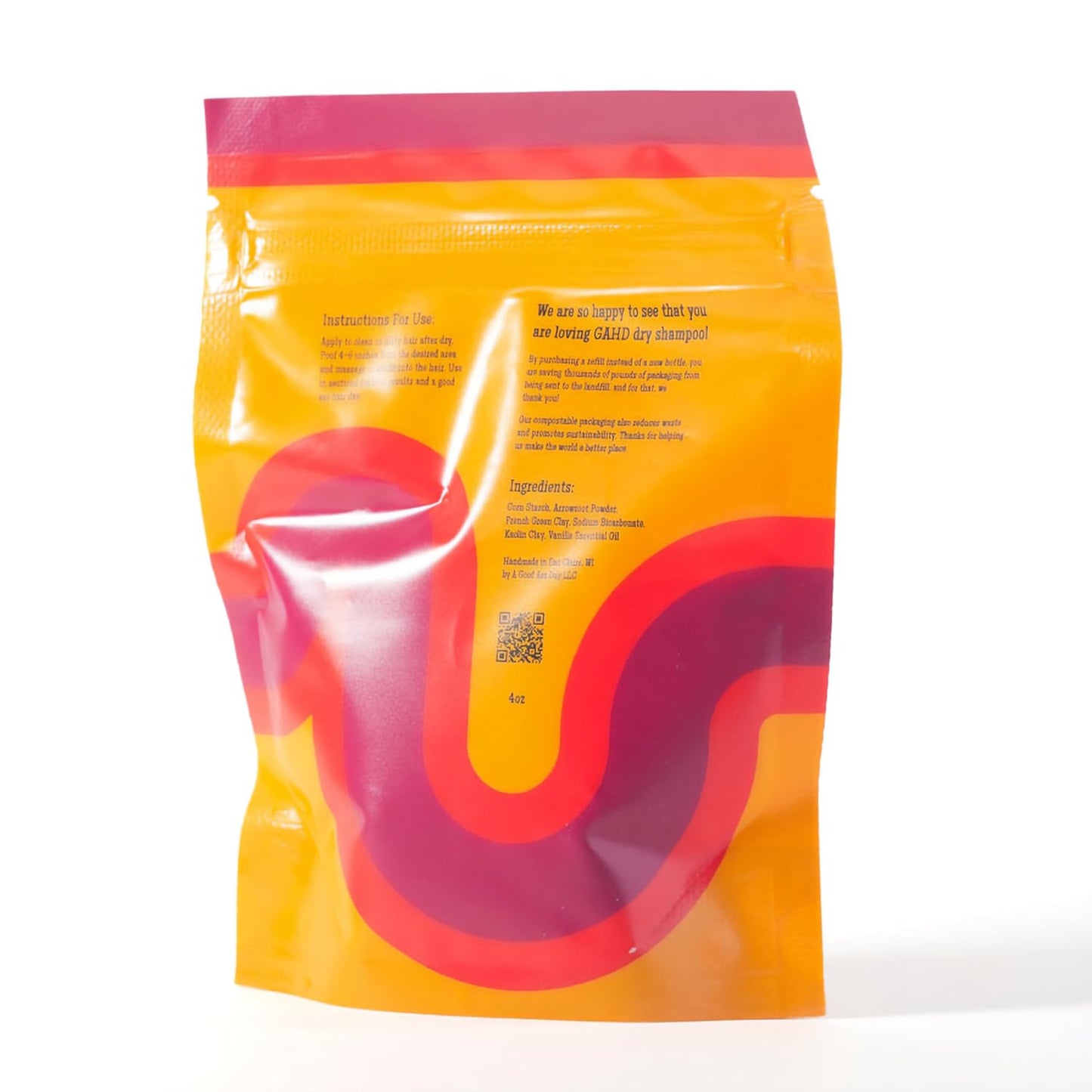 Good A Hair Day Dry Shampoo Refill (OG Vanilla)) - All Natural, Talc-Free, Absorbs Oil, Made in Eau Claire, WI