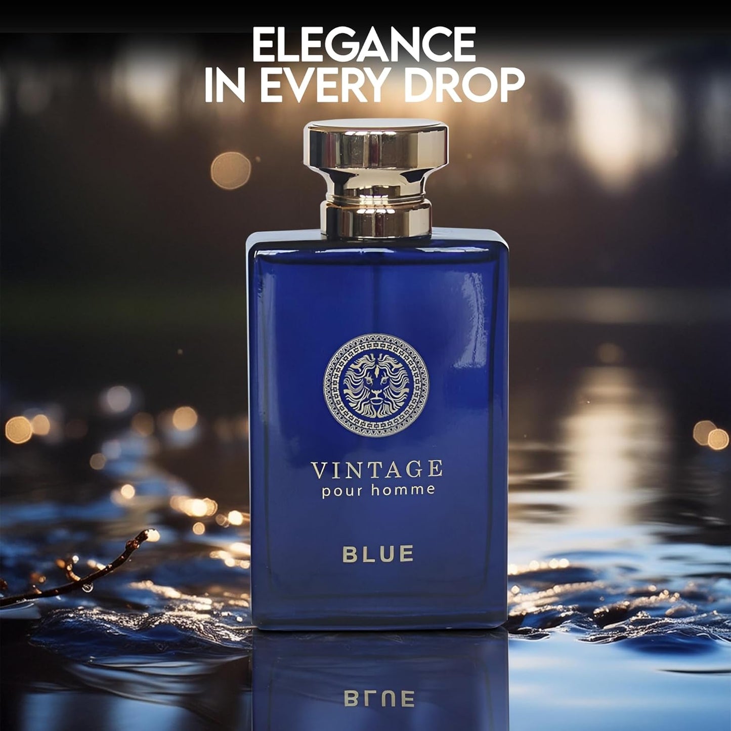 Vintage Blue Men's Cologne Timeless Scent with a Modern Twist Perfume for Men, Eau de Toilette 100ML for All Skin