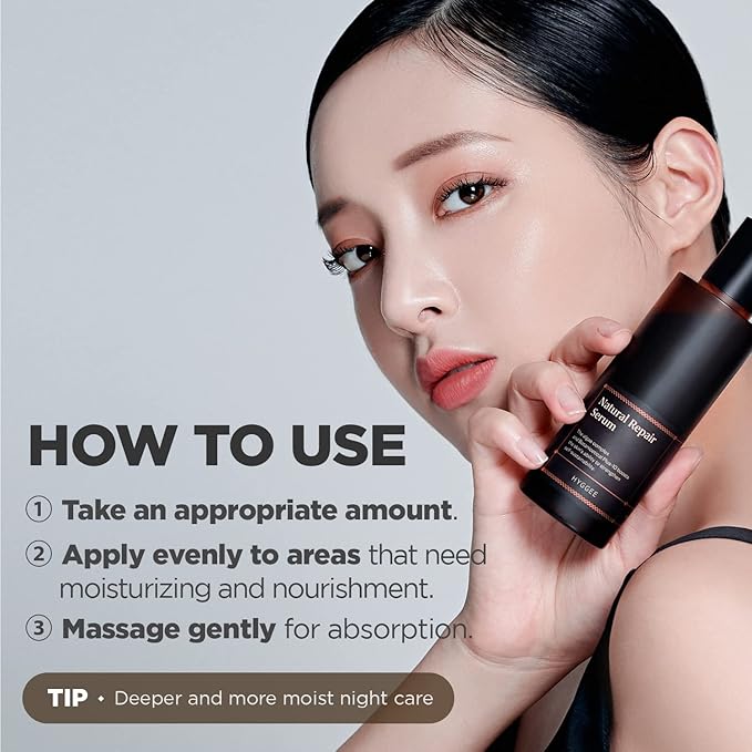 Natural Repair Serum - Hydrating & Nourishing Face Serum with Ginseng Extract - Antioxidant & Rejuvenating - Highly Concentrated Formula for Night Treatment - Skin Irritation Free, 4.05 fl.oz.