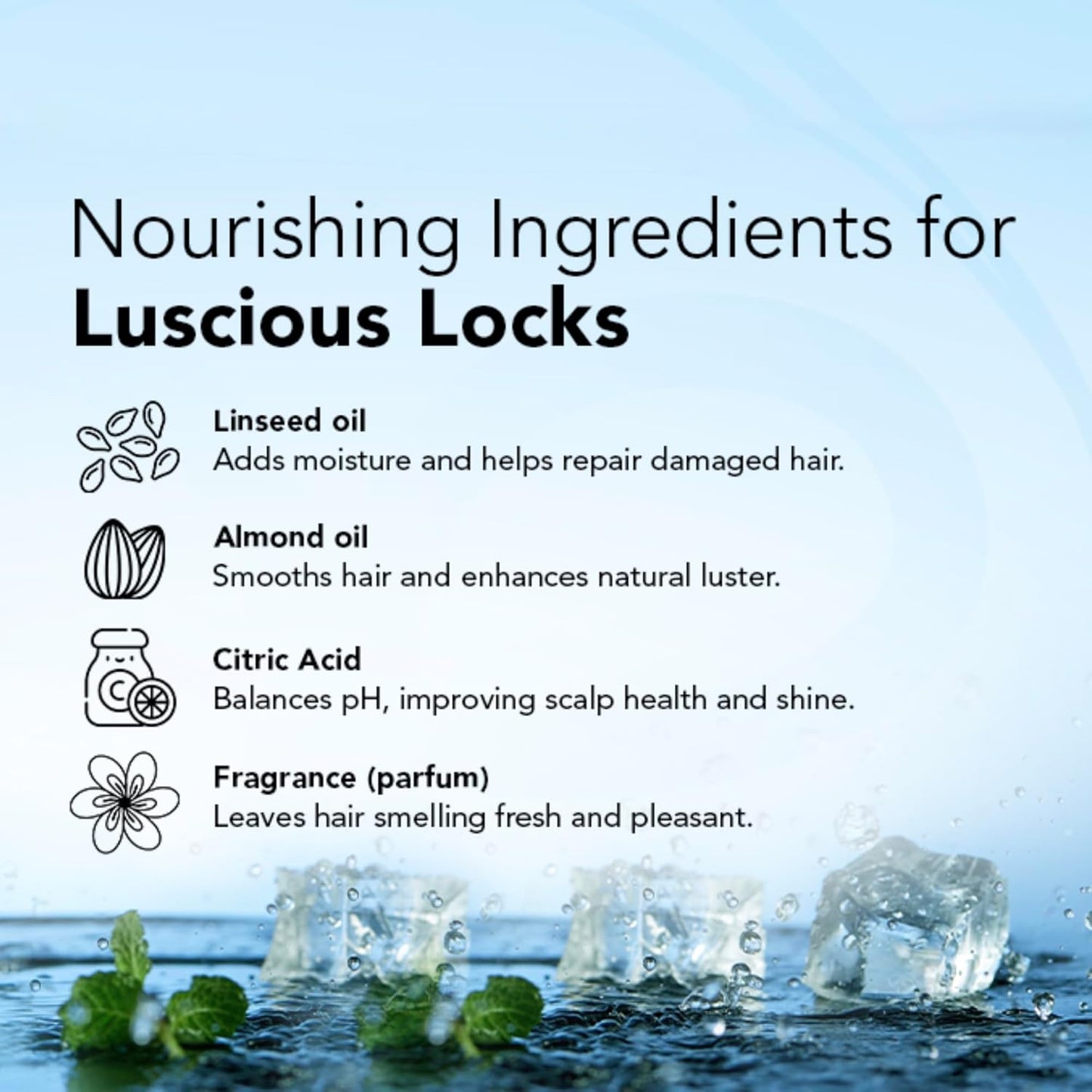 Aeterna AQUA Hydrating Anti-Frizz Shampoo – Color-Safe, Sulfate-Free – With Aloe Vera, Almond & Linseed Oil for Smooth, Strong & Healthy Hair – 250ml