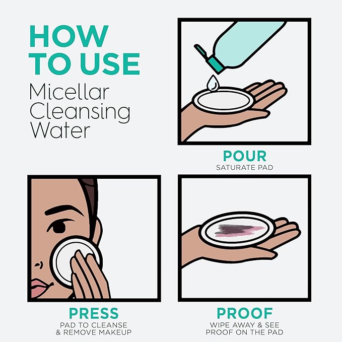 Garnier Micellar Water with Hyaluronic Acid, Facial Cleanser & Makeup Remover, Hydrating and Plumping, For All Skin Types, Vegan, Cruelty Free, 13.5 Fl Oz (400mL), 1 Count