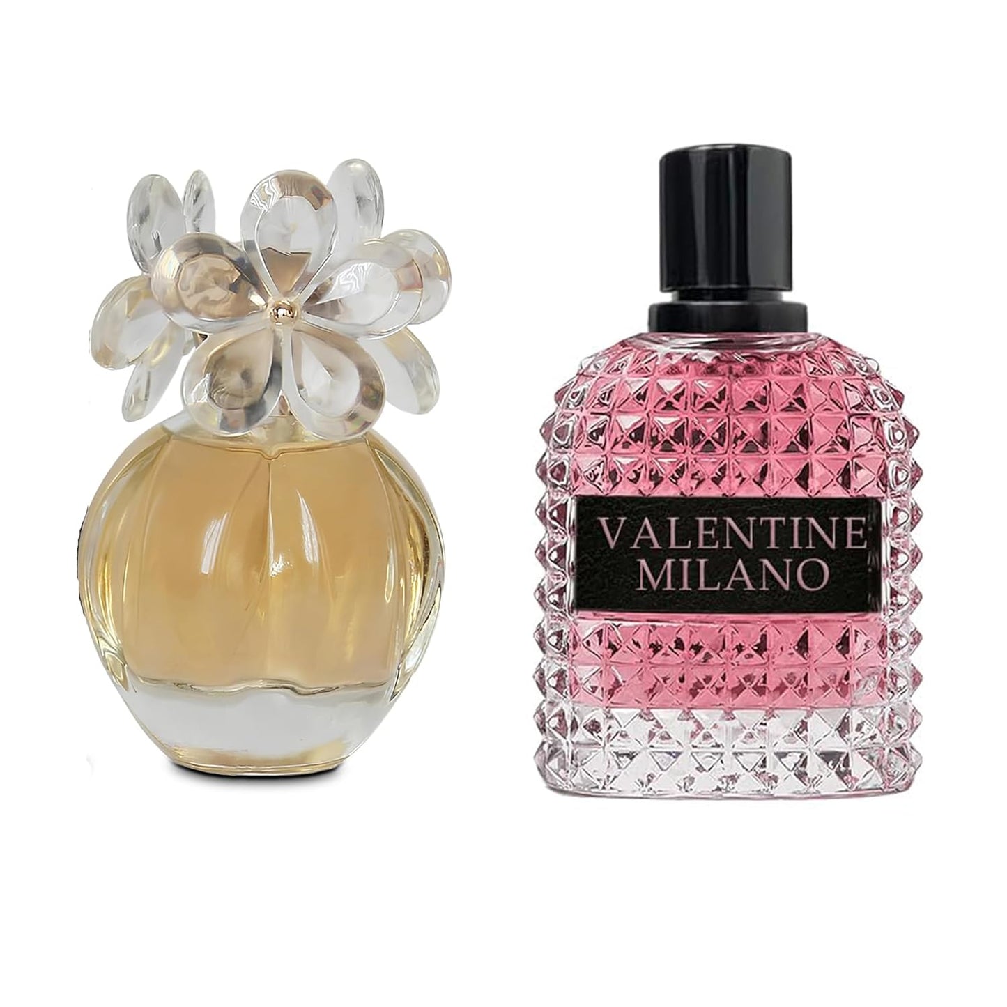 Women's Perfume Combo Set Milano Women&Daicy Floral Fruity Fragrance Eau De Parfum Elegant 100ml Bottle Natural Spray Each for Daily Used