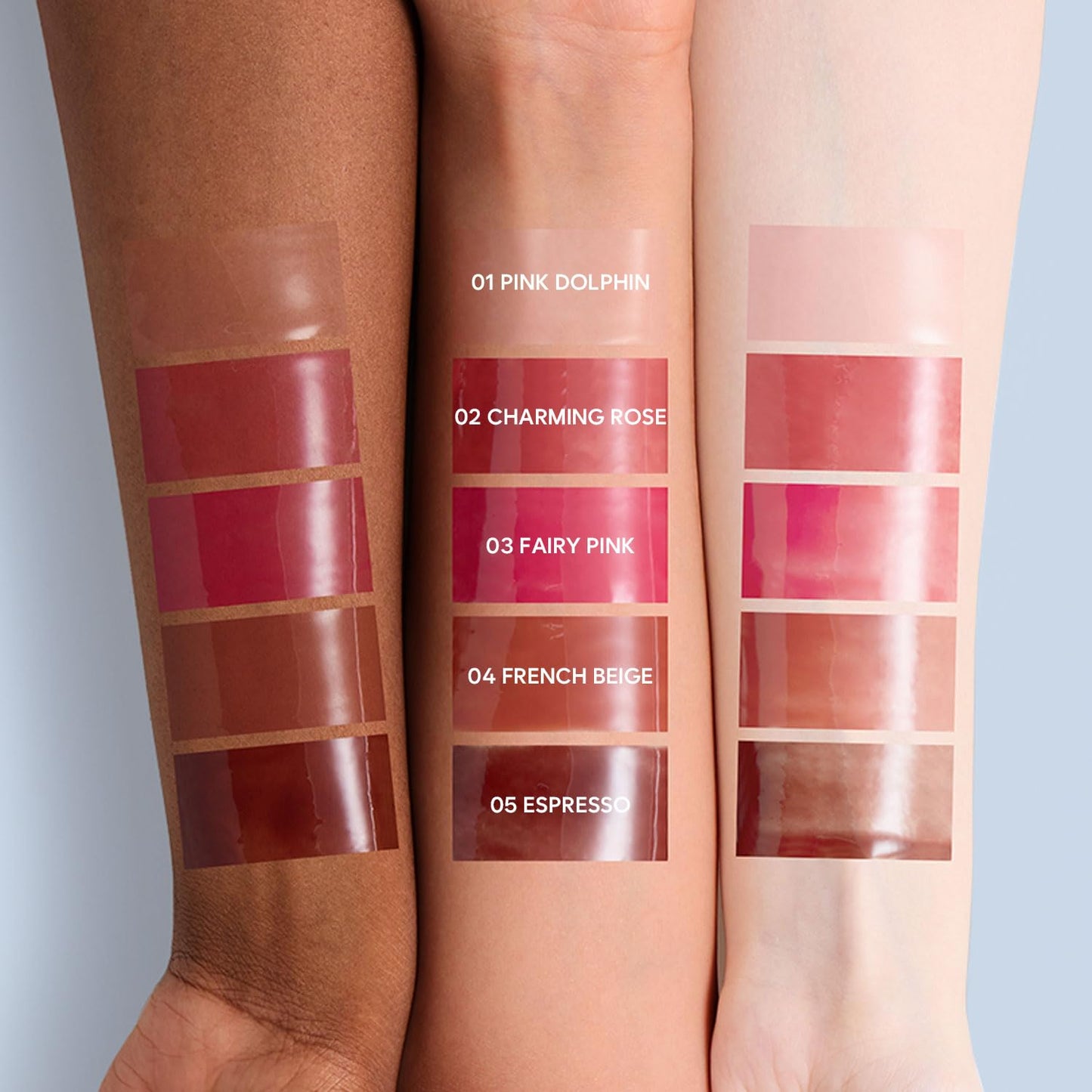 Crystal Dewy Lip Gloss | Lightweight & Non-Sticky | High-Shine & Long-Lasting | Hydrating Korean Lip Care Gloss | 0.17 oz. (05 ESPRESSO)