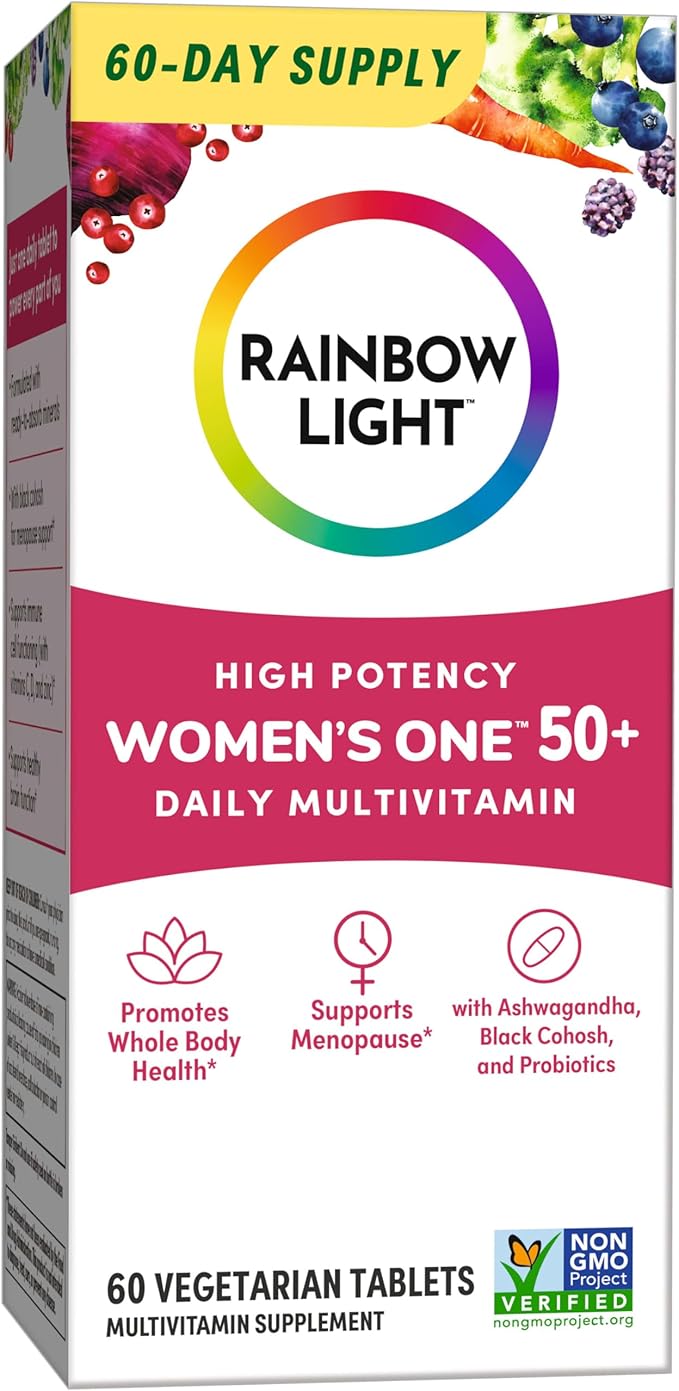 Rainbow Light Multivitamin for Women 50+, 50+ Multivitamin 60 Tablets