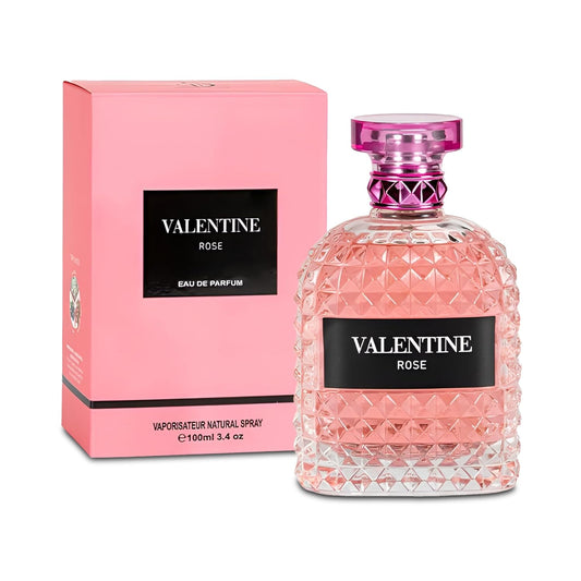 Valentine Rose Perfume for Women, Floral Notes Eau de Parfum Spray Casual Daily Cologne 3.4 Fluid Ounce/100Ml Women Fragrance Daytime & Casual Use, for all Skin Types