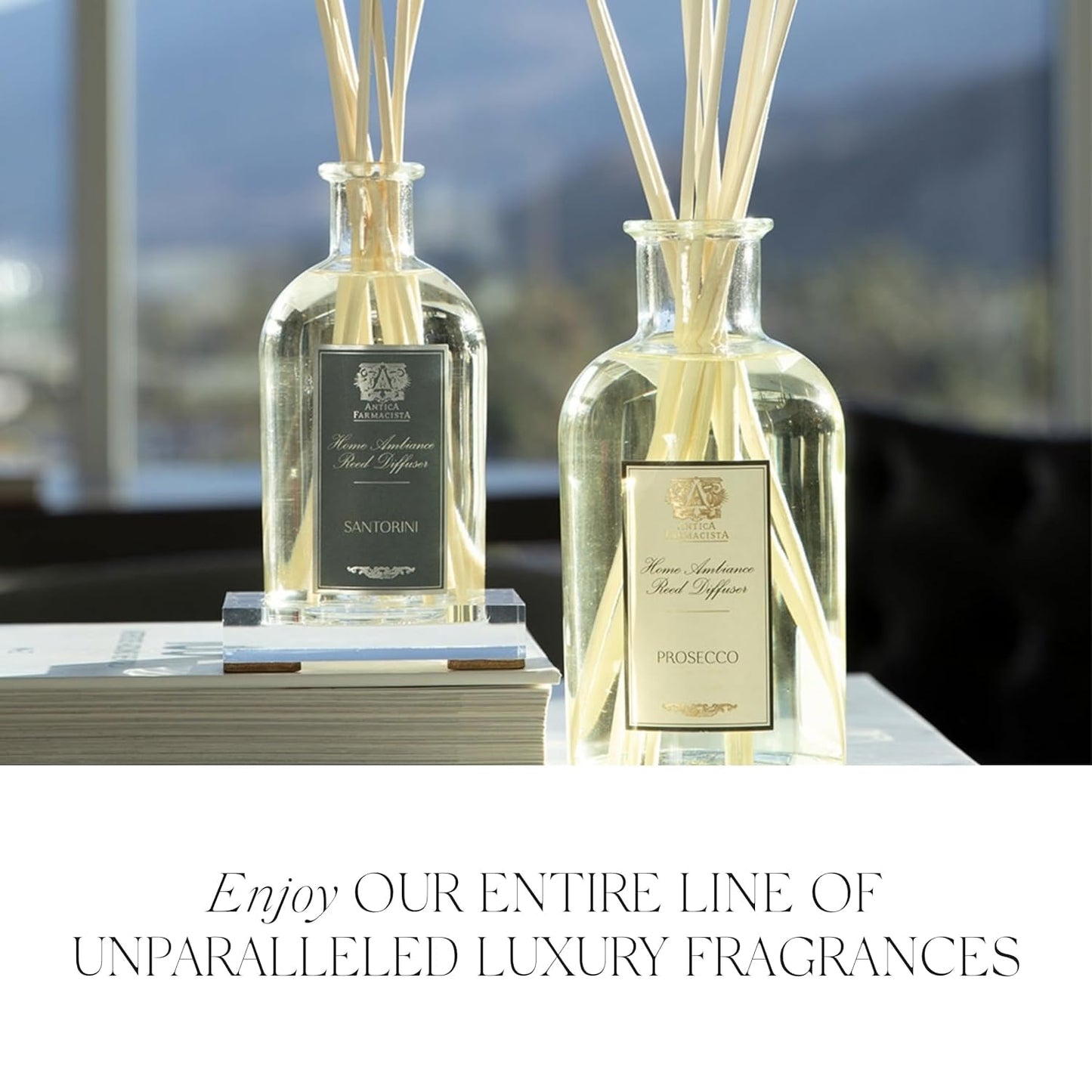 Antica Farmacista Acrylic Bath & Body Gift Set - Hand & Body Wash (10 oz), Body Moisturizer (10 oz) & Acrylic Tray - Self-Care Gift Box for Holidays & Housewarming - Orange Blossom, Lilac & Jasmine