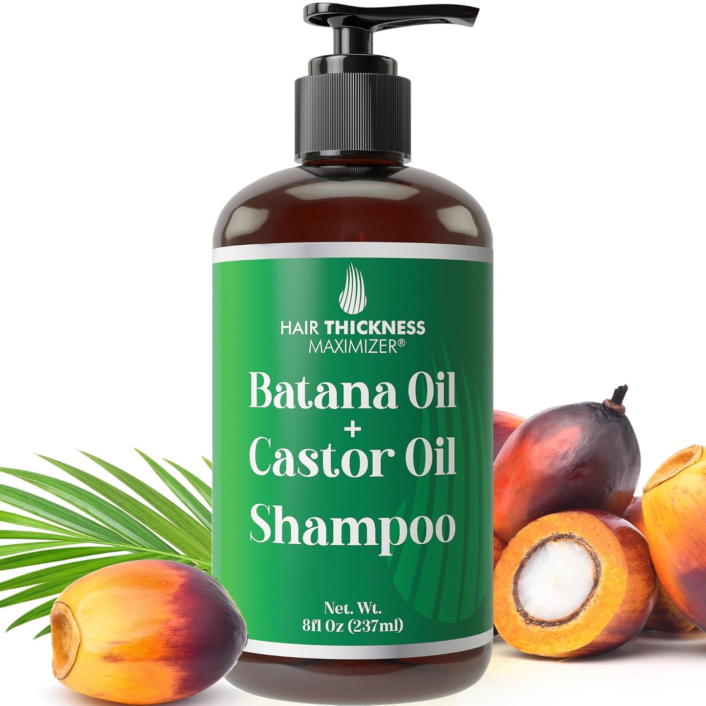 Batana Oil Shampoo for Hair Growth with Castor, Rosemary Oil to Strengthen, Cleanse & Moisturize Hair without Stripping Natural Oils. Color Safe Batana Shampoo and Conditioner For Women, Men