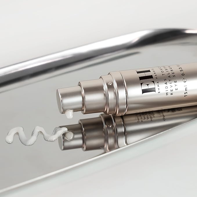 Emma Hardie 15ml Midas Touch Revitalising Eye Serum with Hyaluronic Acid, Visibly Reduces Fine Lines, Puffiness & Dark Circles, Lifting & Strengthening Eye Contour Area, Vegan & Cruelty Free