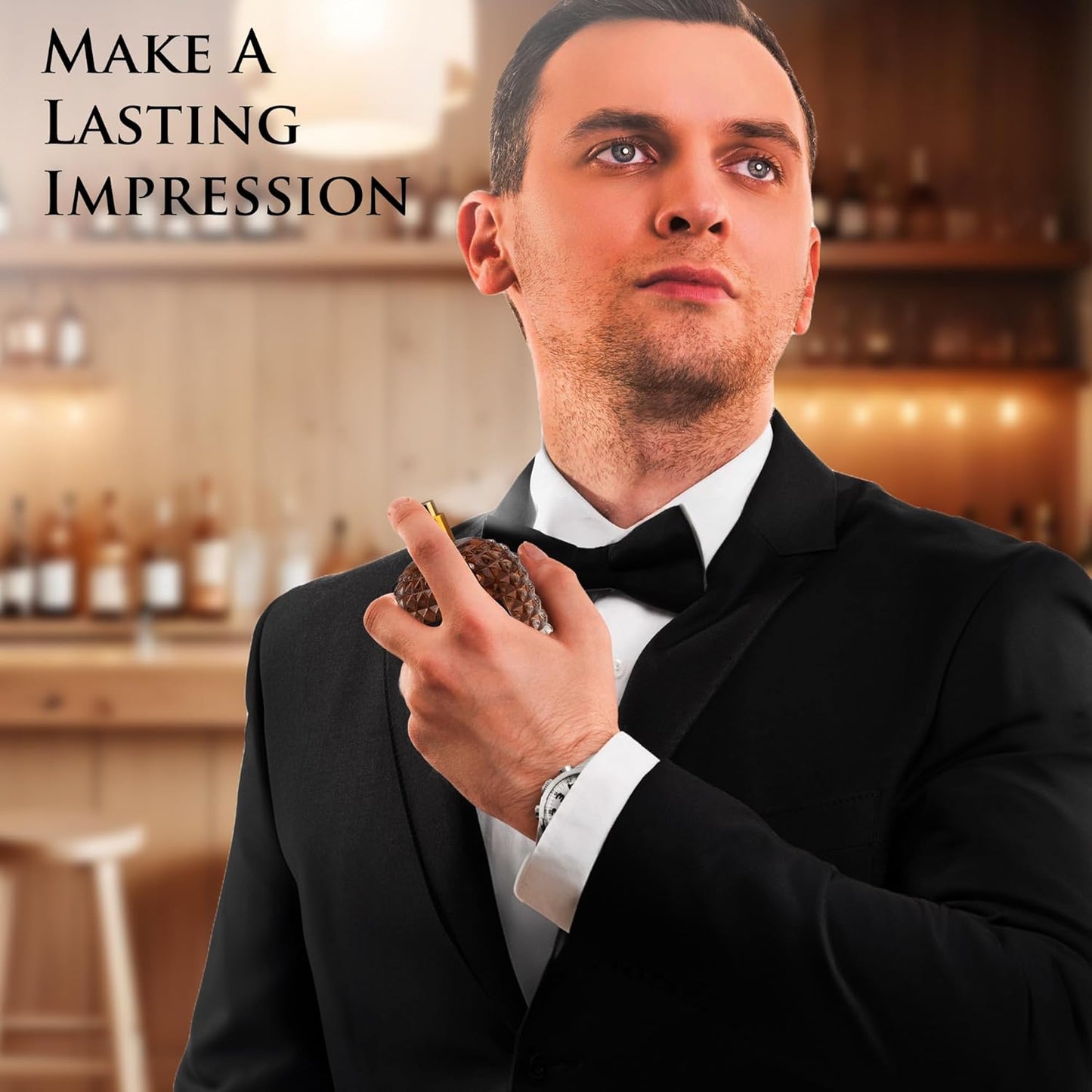 URBAN COLLECTION Valentine for Men Eau De Parfum- Top Notes of Woody & Outdoor - Middle Scent of Roasted Coffee Bean, Chocolate & Hazelnut - Free of Paraben - Elegant 100ml Bottle, Men Parume