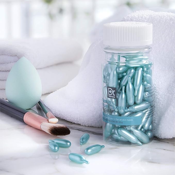 Dr. Wellness Moisturizing, Serum Capsules with Vitamin E, For Glowing, Radiant Skin, 90 Capsules