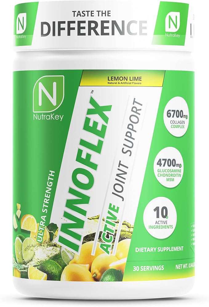 NutraKey Innoflex Glucosamine with Chondroitin, Msm, 1500mg
