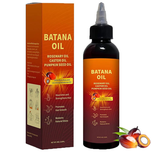 Natural Batana oil for hair growth,Batana Oil, Rosemary，Castor Oil，Pumpkin Seed Oil，4in1 Liquid Batana Hair Oil for All Hair Types (1PCS)