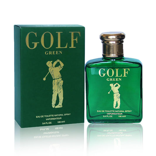 Golf Green Sensual Woody Fragrance for Men | Long Lasting Cologne Aromatic Scent, Eau de Parfum Natural Spray - Great Holiday Gift, 3.4 Fl Oz/100 Ml