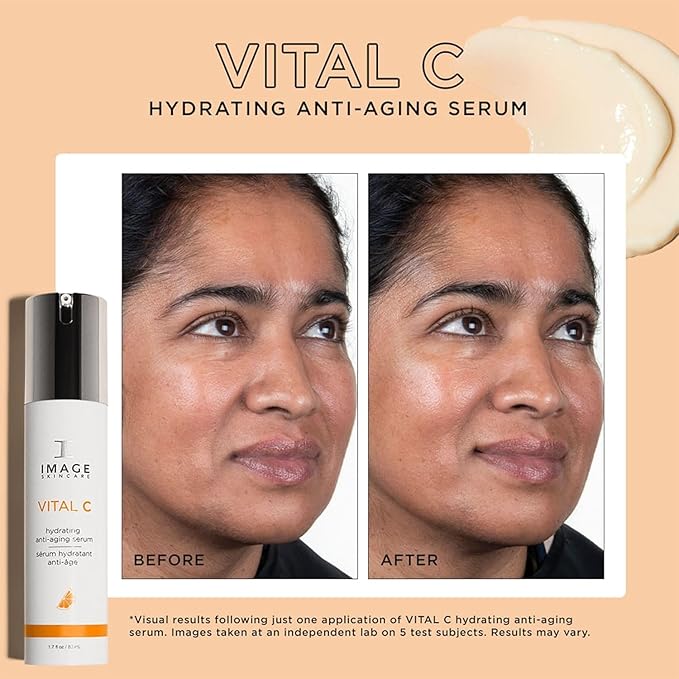 IMAGE Skincare VITAL C Duo - Hydrating Serum + Intense Moisturizer with Hyaluronic Acid & Shea Butter for Anti-Aging, Toning, & Deep Hydration (1.7 oz + 1.7 oz)